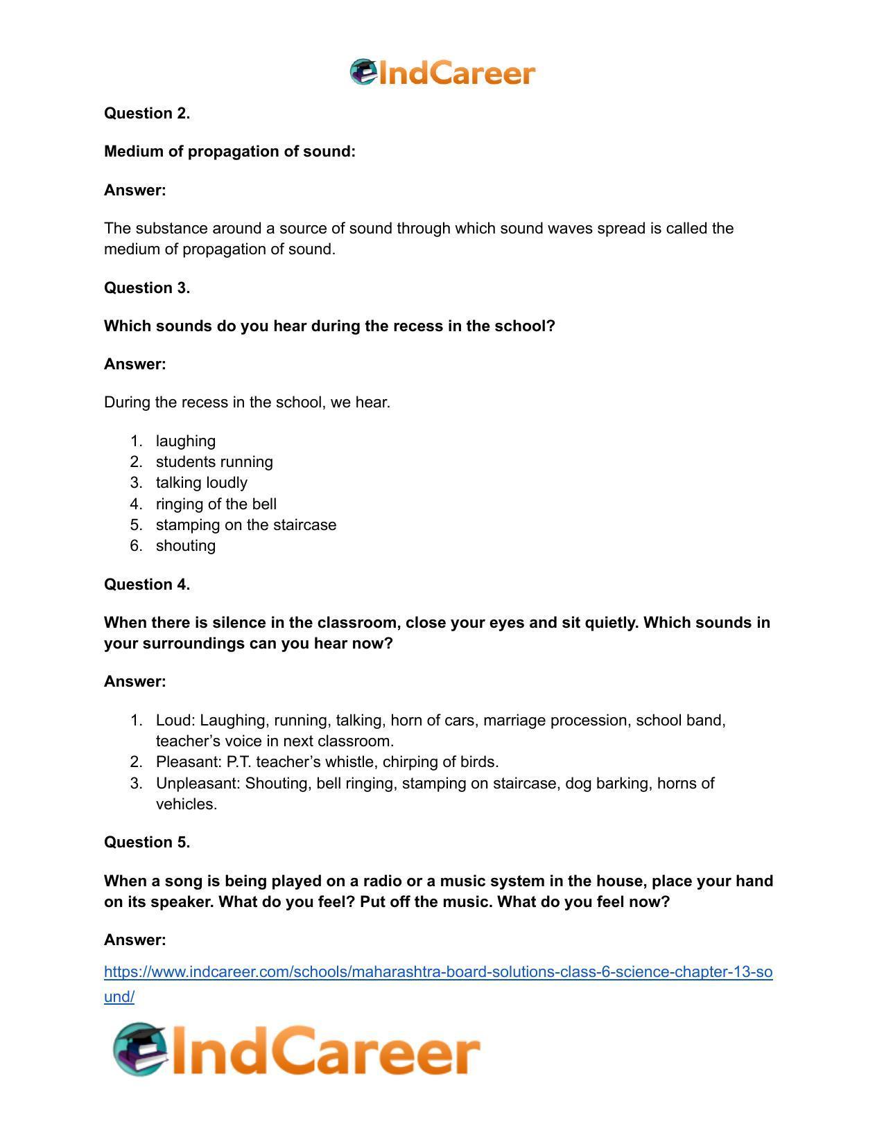 Maharashtra Board Solutions Class 6-Science: Chapter 13- Sound - Page 12