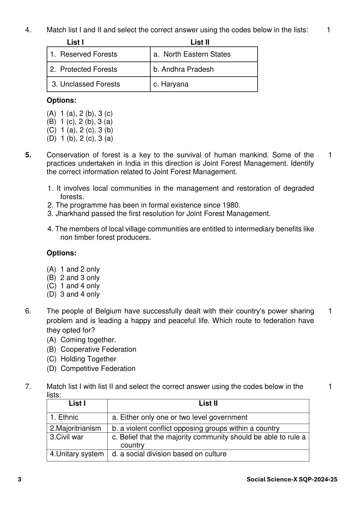 CBSE Class 10 Social Science Sample Paper 2025 - Page 3