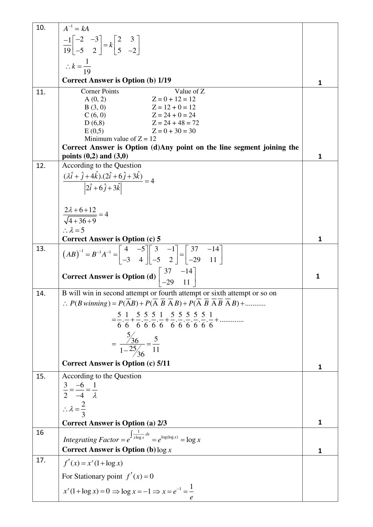 CBSE Class 12 Mathematics SET 2 Practice Questions 2023-24 - Page 2