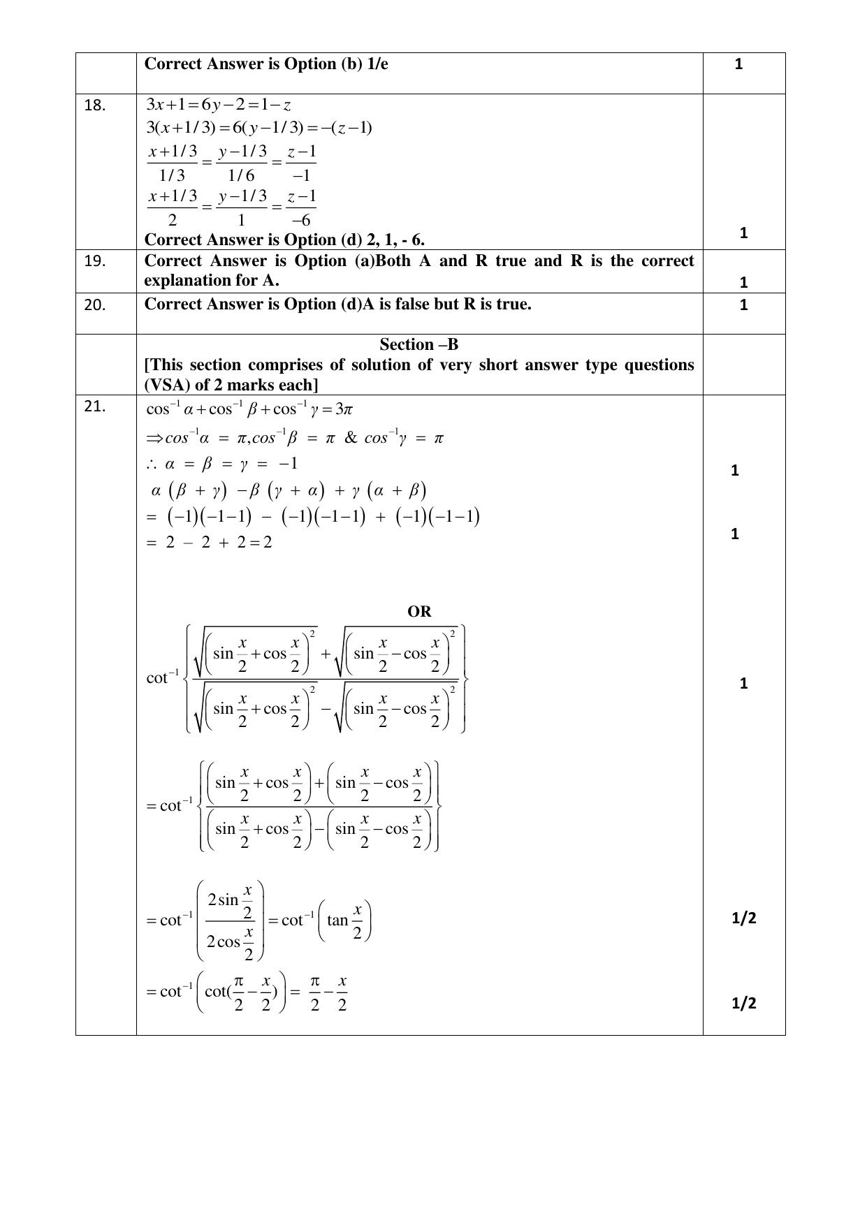 CBSE Class 12 Mathematics SET 2 Practice Questions 2023-24 - Page 3