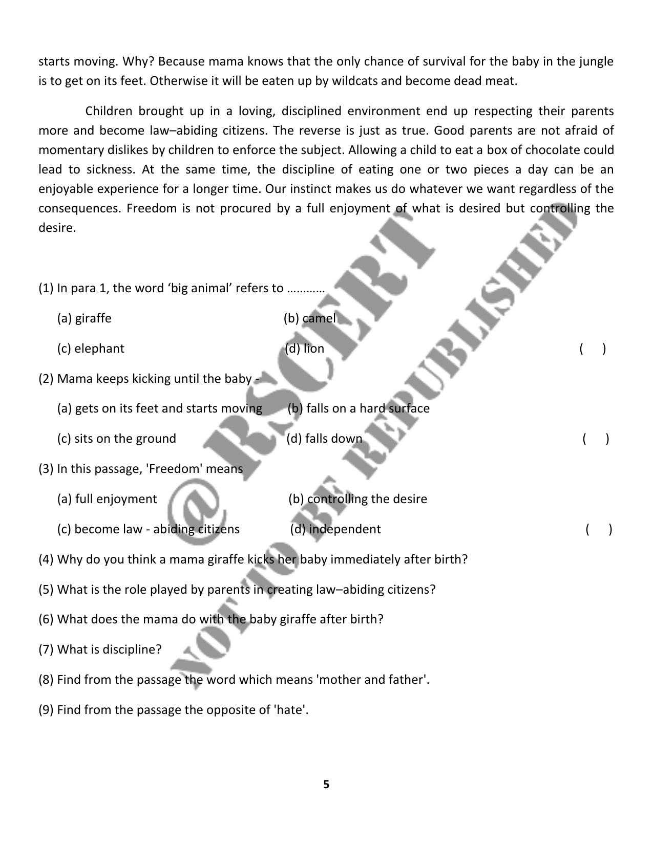 RBSE 2023 Class 10 English Question Bank - Page 10