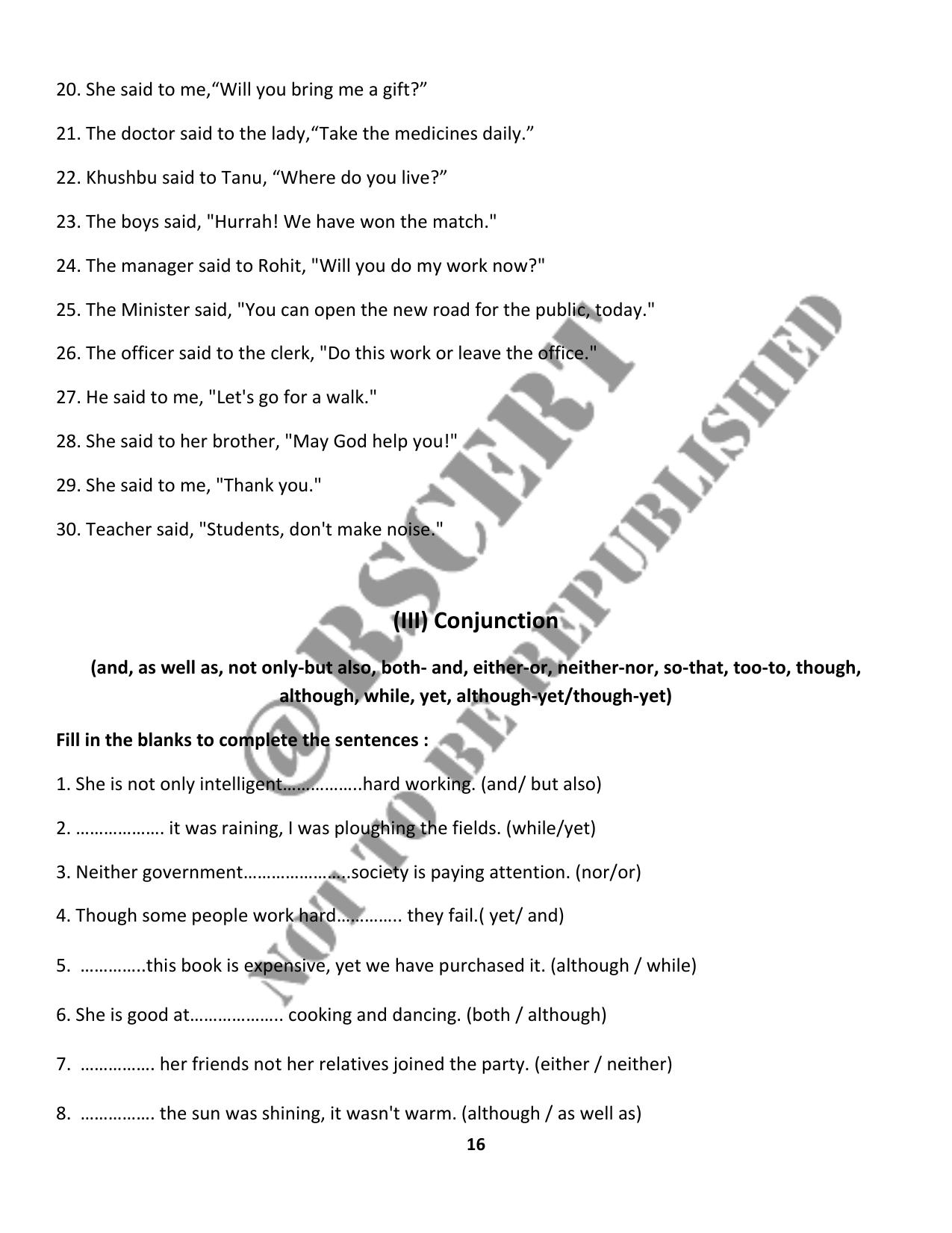 RBSE 2023 Class 10 English Question Bank - Page 21