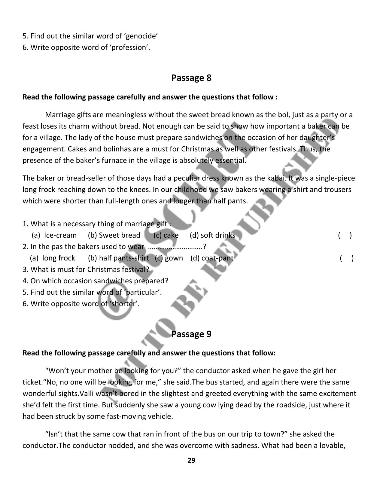 RBSE 2023 Class 10 English Question Bank - Page 34