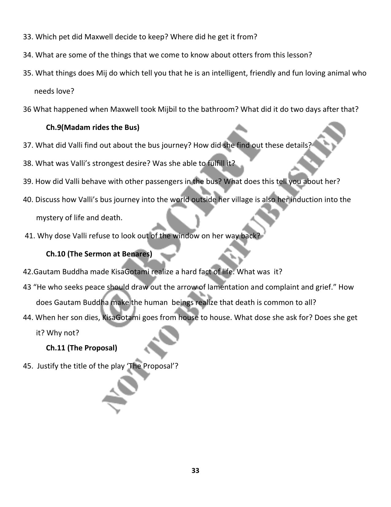 RBSE 2023 Class 10 English Question Bank - Page 38