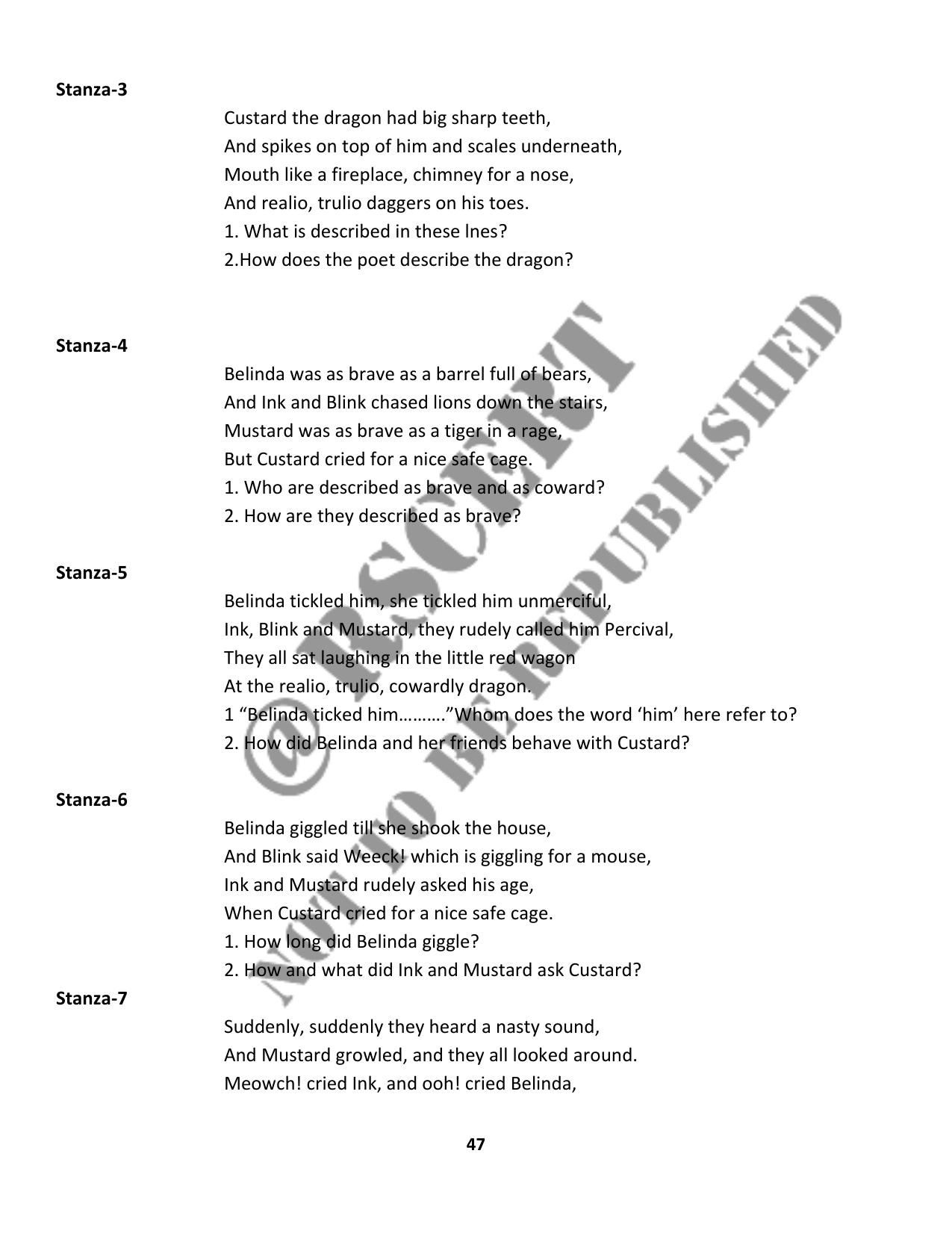 RBSE 2023 Class 10 English Question Bank - Page 52