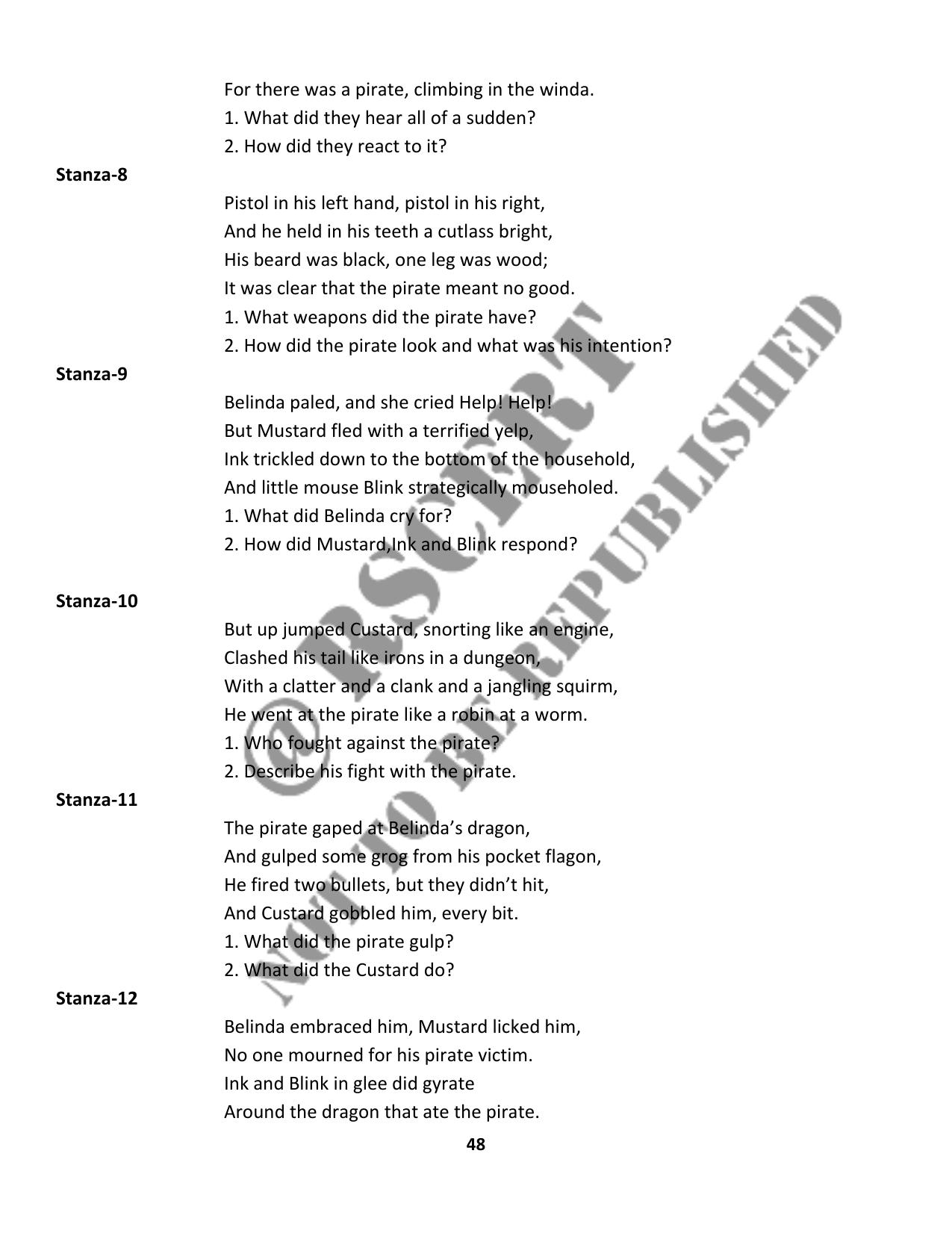 RBSE 2023 Class 10 English Question Bank - Page 53