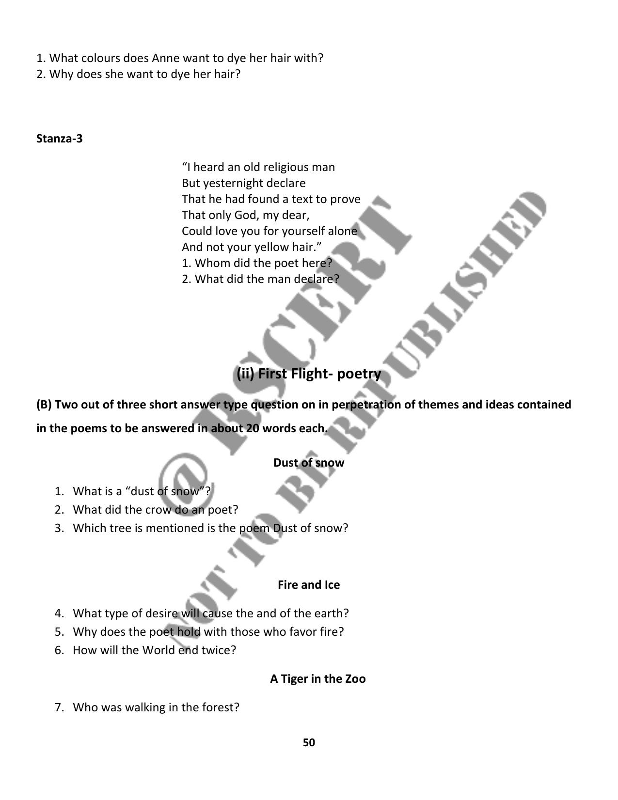 RBSE 2023 Class 10 English Question Bank - Page 55