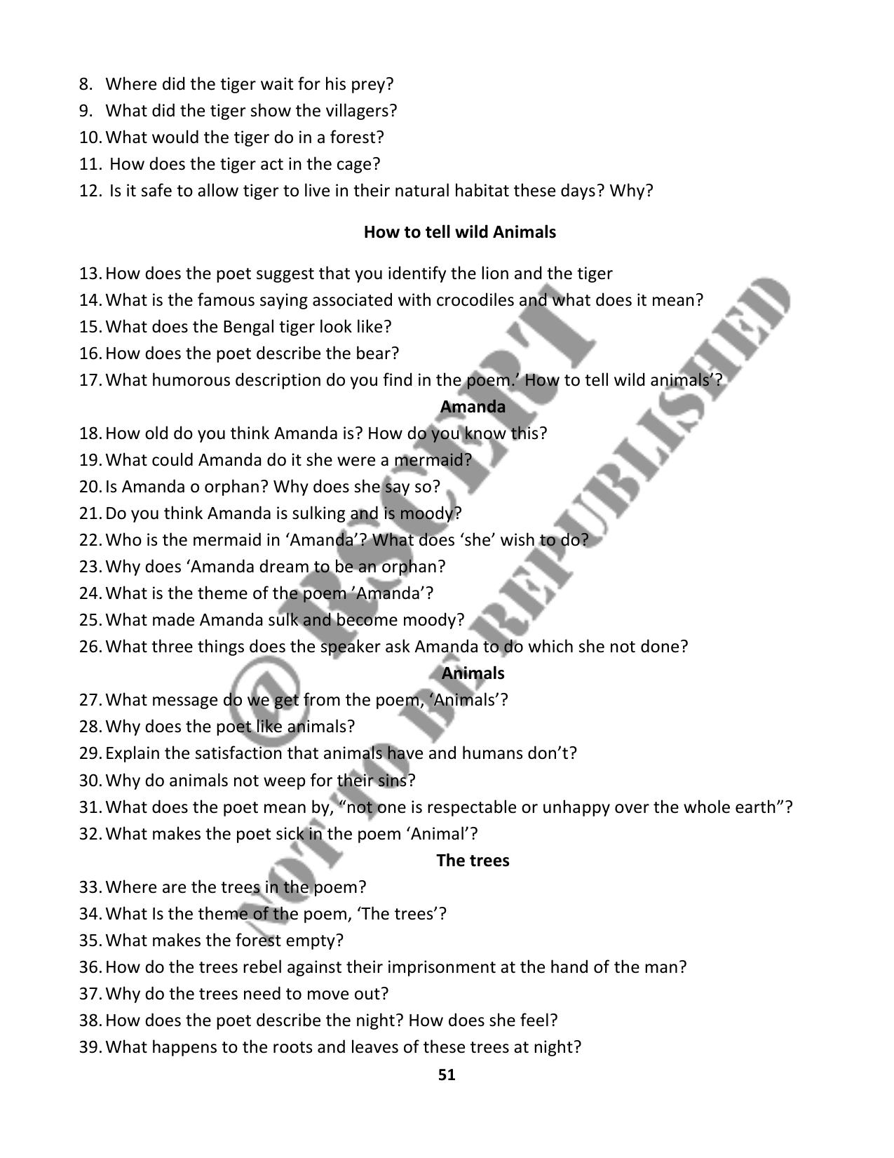 RBSE 2023 Class 10 English Question Bank - Page 56