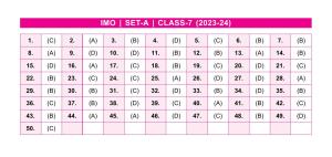 SOF IMO Class 7 SET-A 2023 Answer Keys