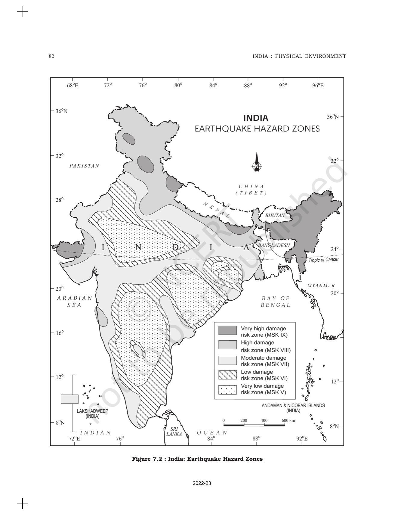 NCERT Book for Class 11 Geography (Part-II) Chapter 7 Natural Hazards and Disasters - Page 7