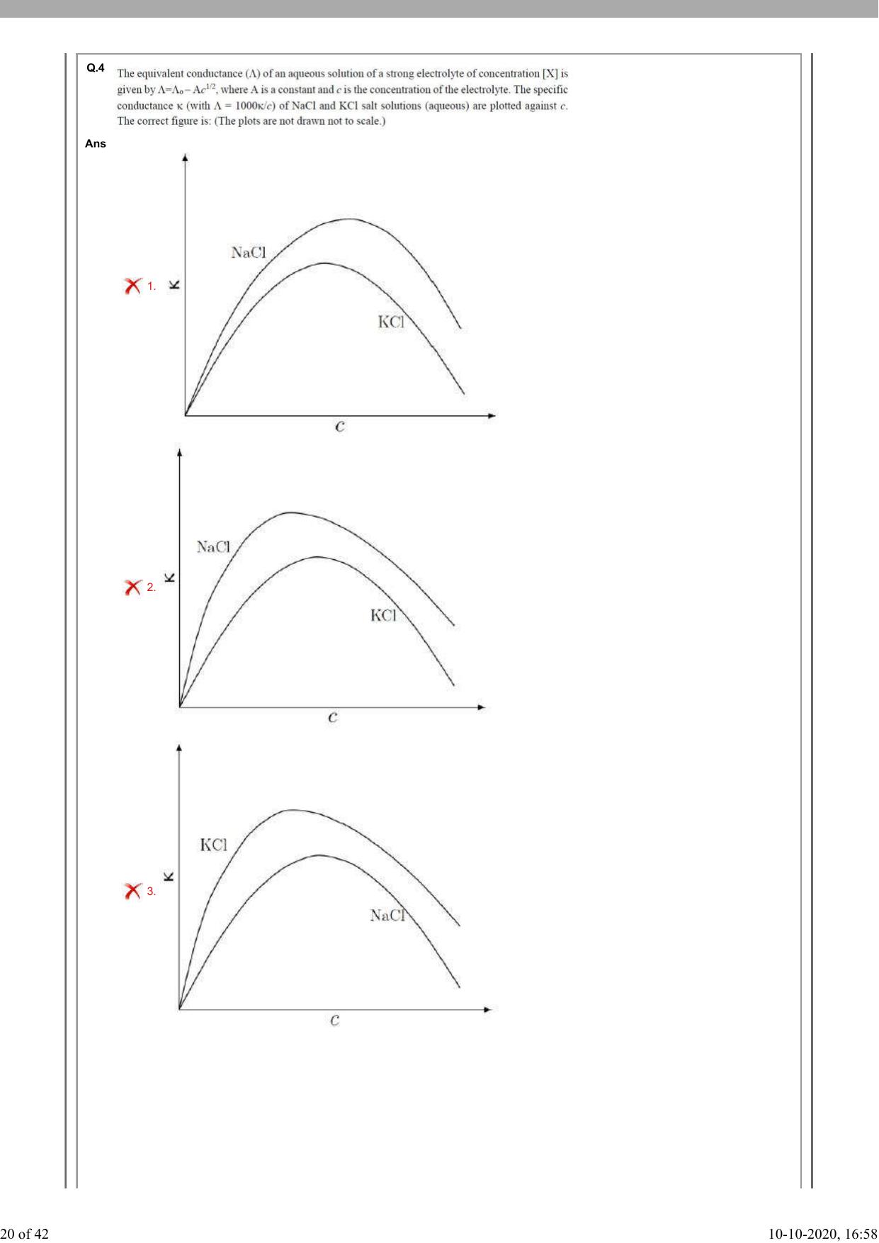 NEST Session I 2020 Question Paper - Page 20