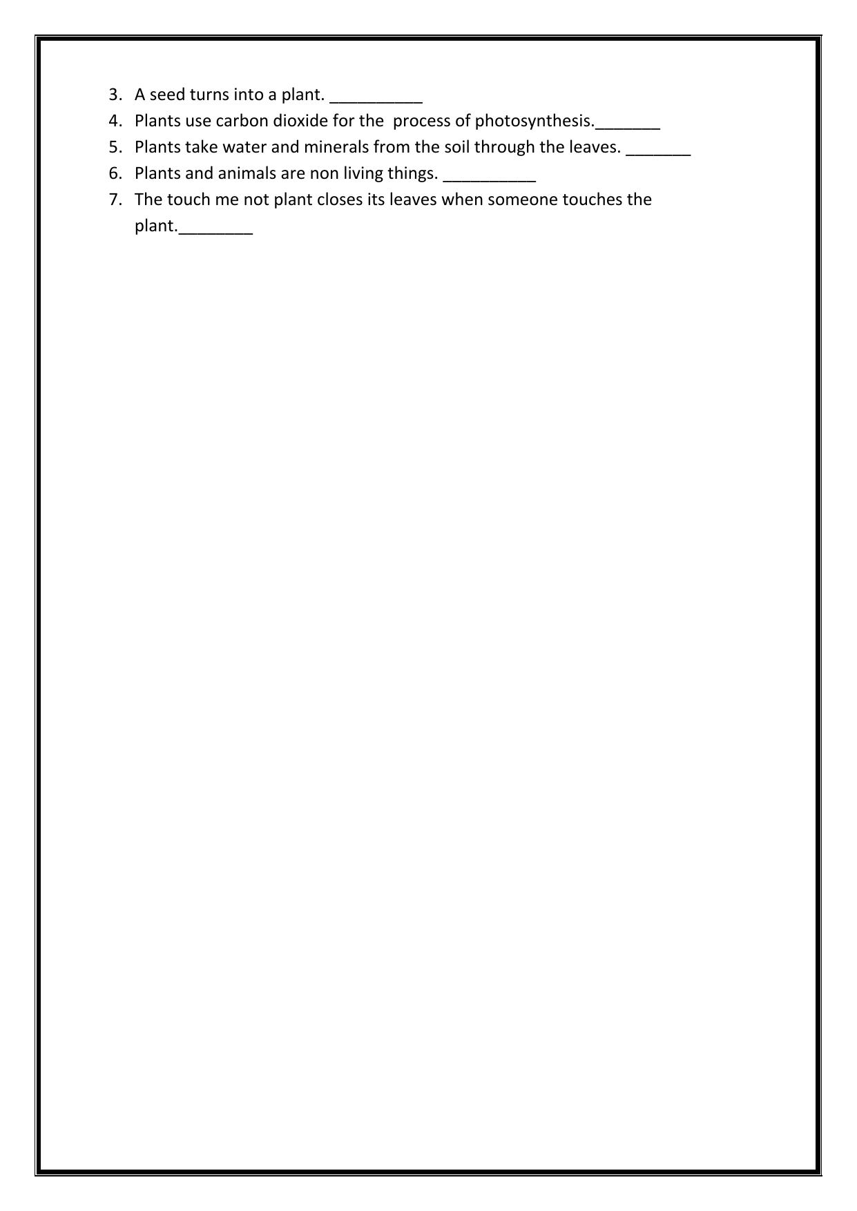 Worksheet for Class 3 EVS Assignment 76 Revision - Page 4