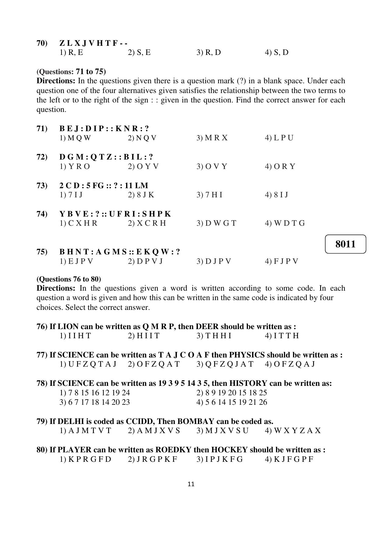 Puducherry NMMS 2021 Question Paper - Page 12