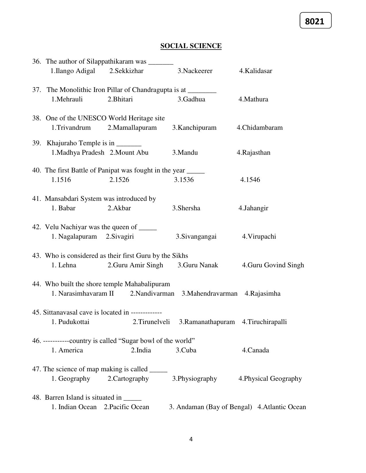 Puducherry NMMS 2021 Question Paper - Page 19