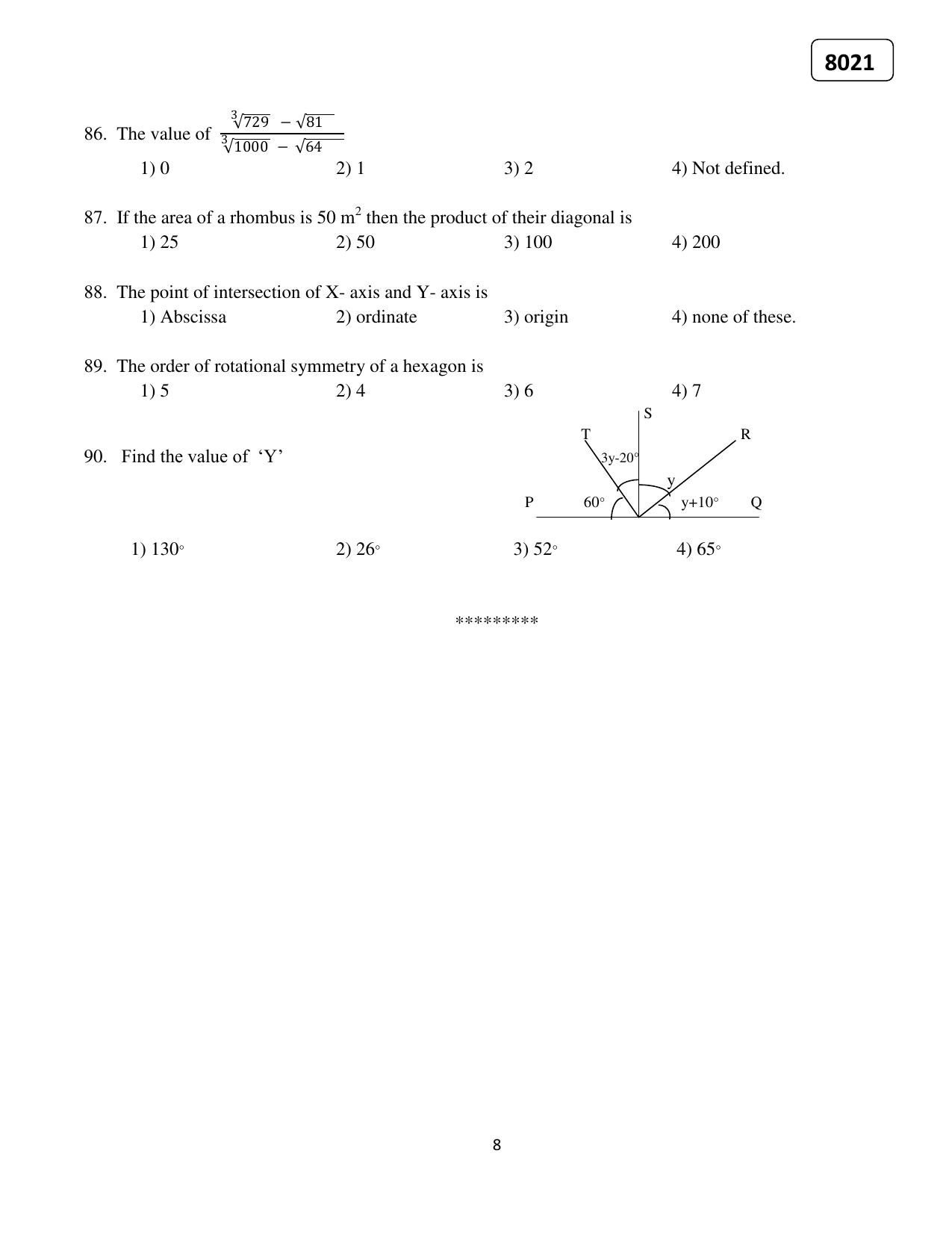 Puducherry NMMS 2021 Question Paper - Page 23
