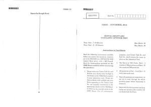MAT - SAT Telugu Nov 2014 Class 8 Andhra Pradesh NMMS Question Papers
