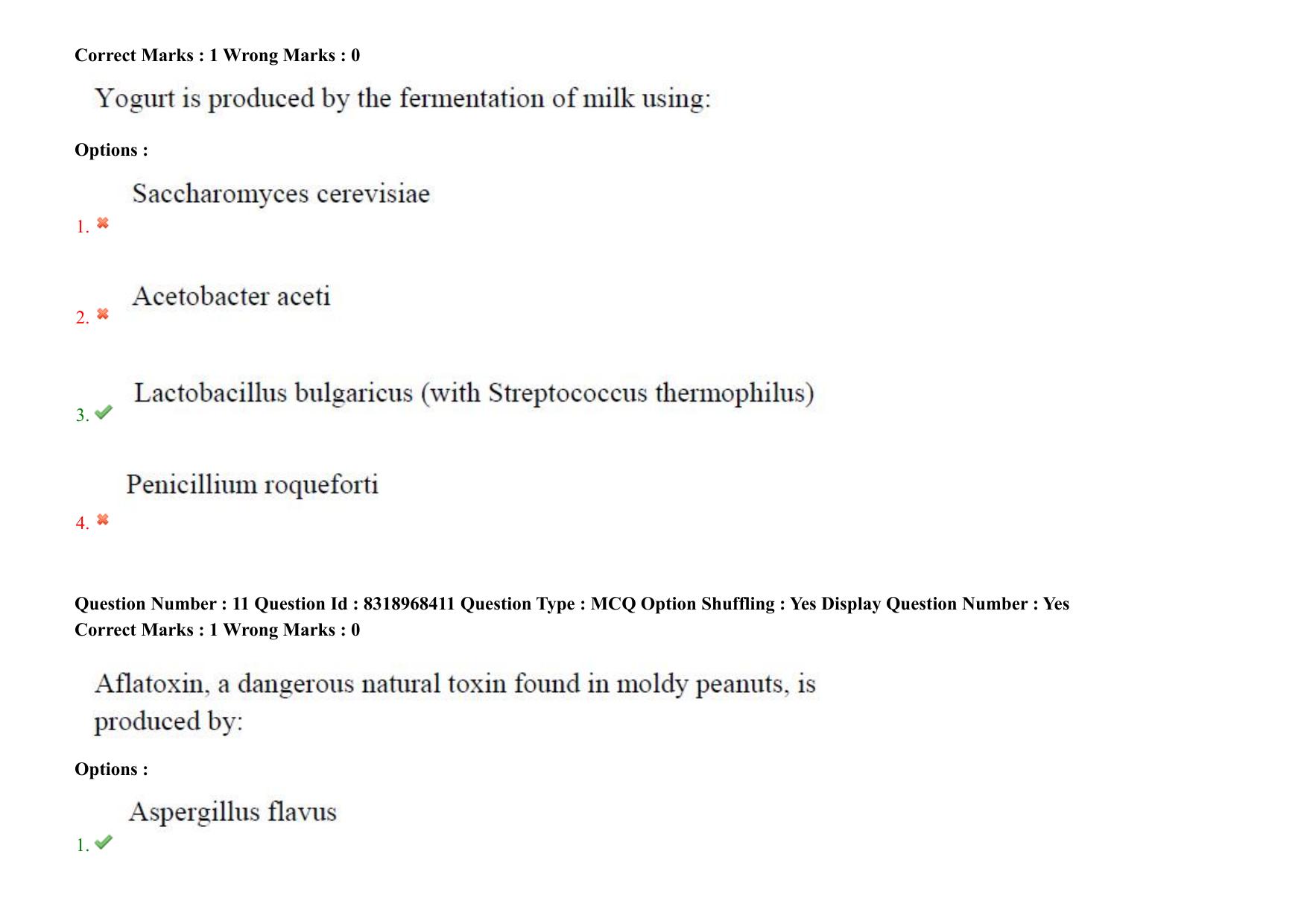 AP PGCET 2025 Food Technology Paper with Answer Key - Page 9