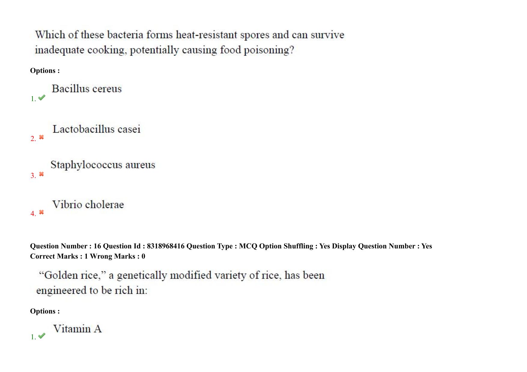 AP PGCET 2025 Food Technology Paper with Answer Key - Page 13