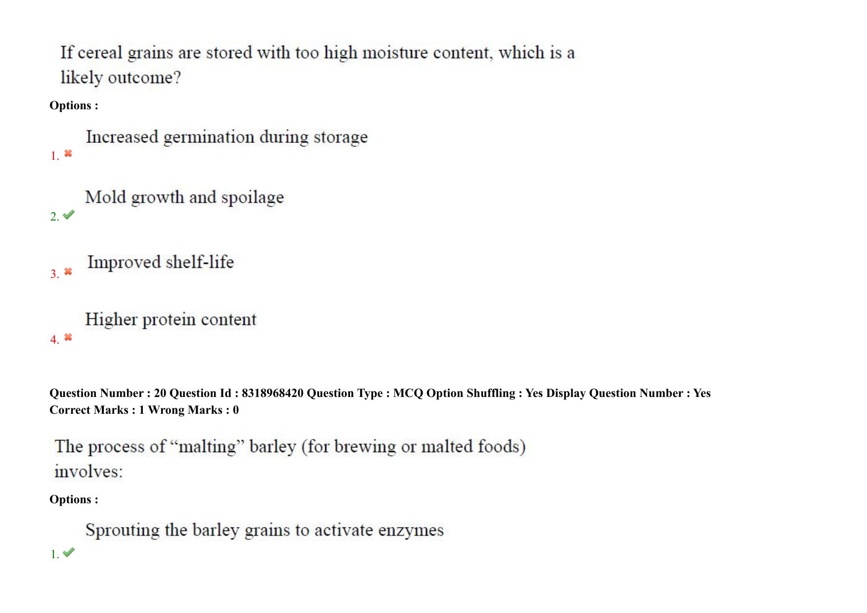 AP PGCET 2025 Food Technology Paper with Answer Key - Page 16