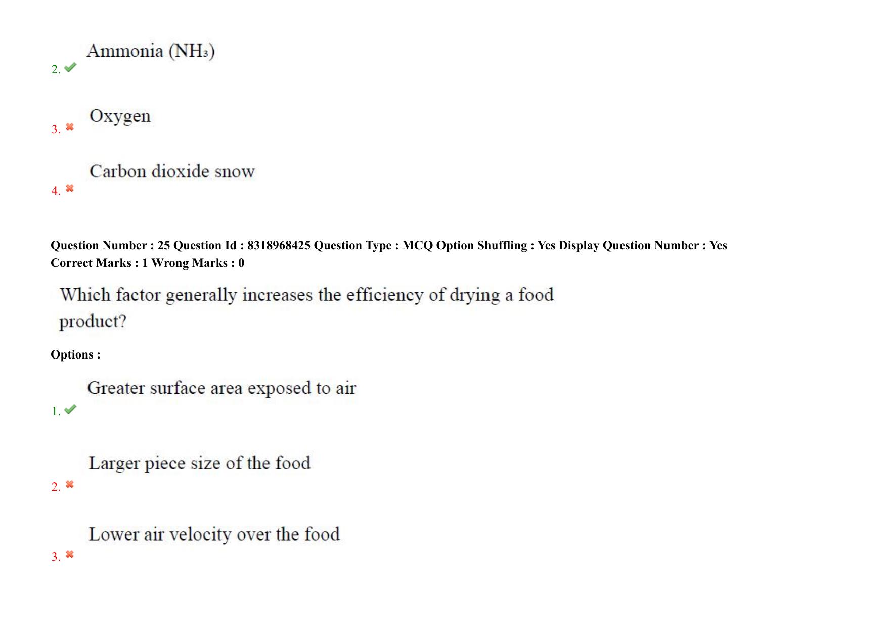 AP PGCET 2025 Food Technology Paper with Answer Key - Page 20