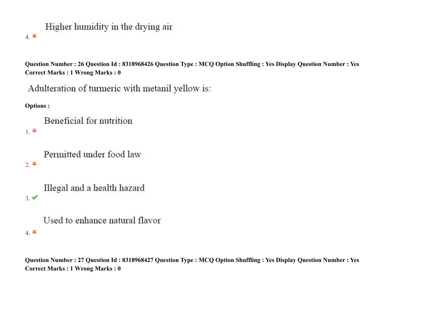 AP PGCET 2025 Food Technology Paper with Answer Key - Page 21