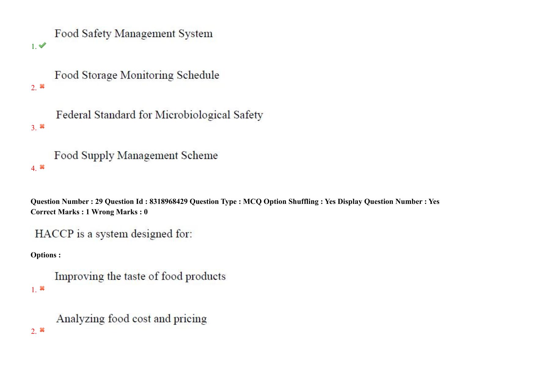 AP PGCET 2025 Food Technology Paper with Answer Key - Page 23