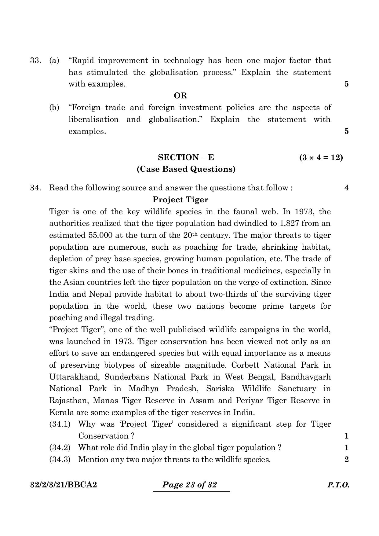 CBSE Class 10 32-2-3 Social Science 2024 Question Paper - Page 23