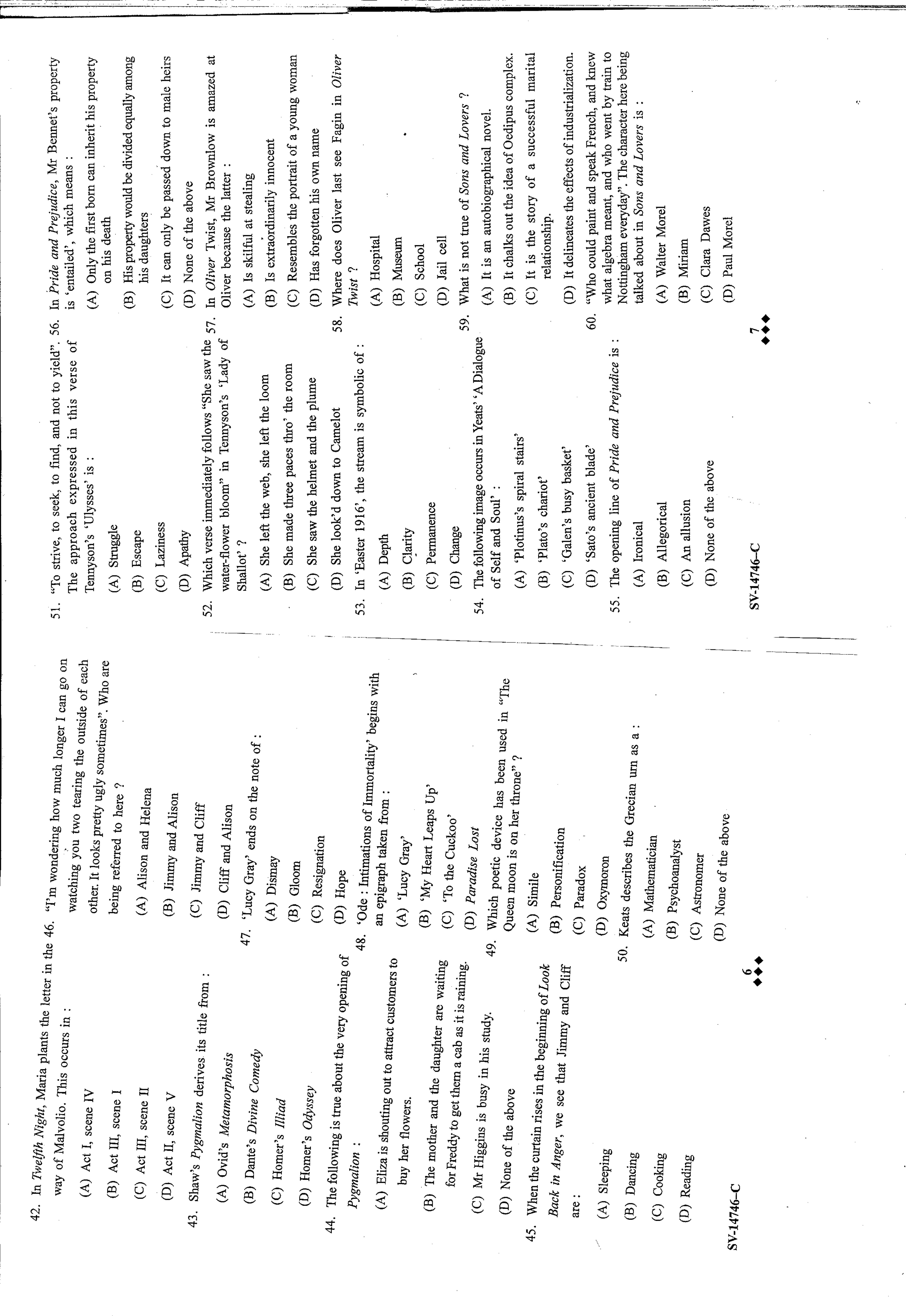 KUET 2024 M.A. English Question Paper - Page 13
