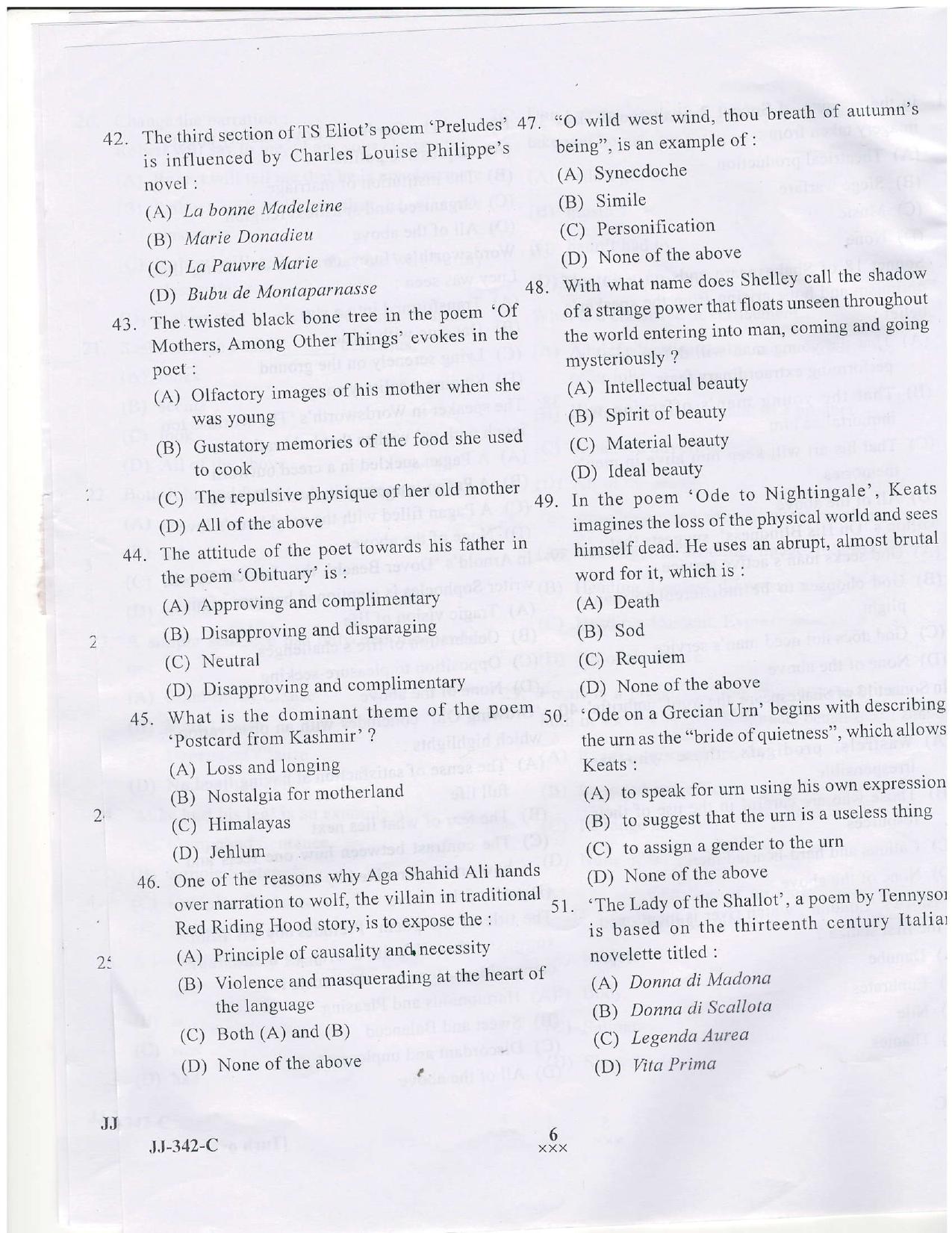 KUET 2024 M.A. English Question Paper - Page 19