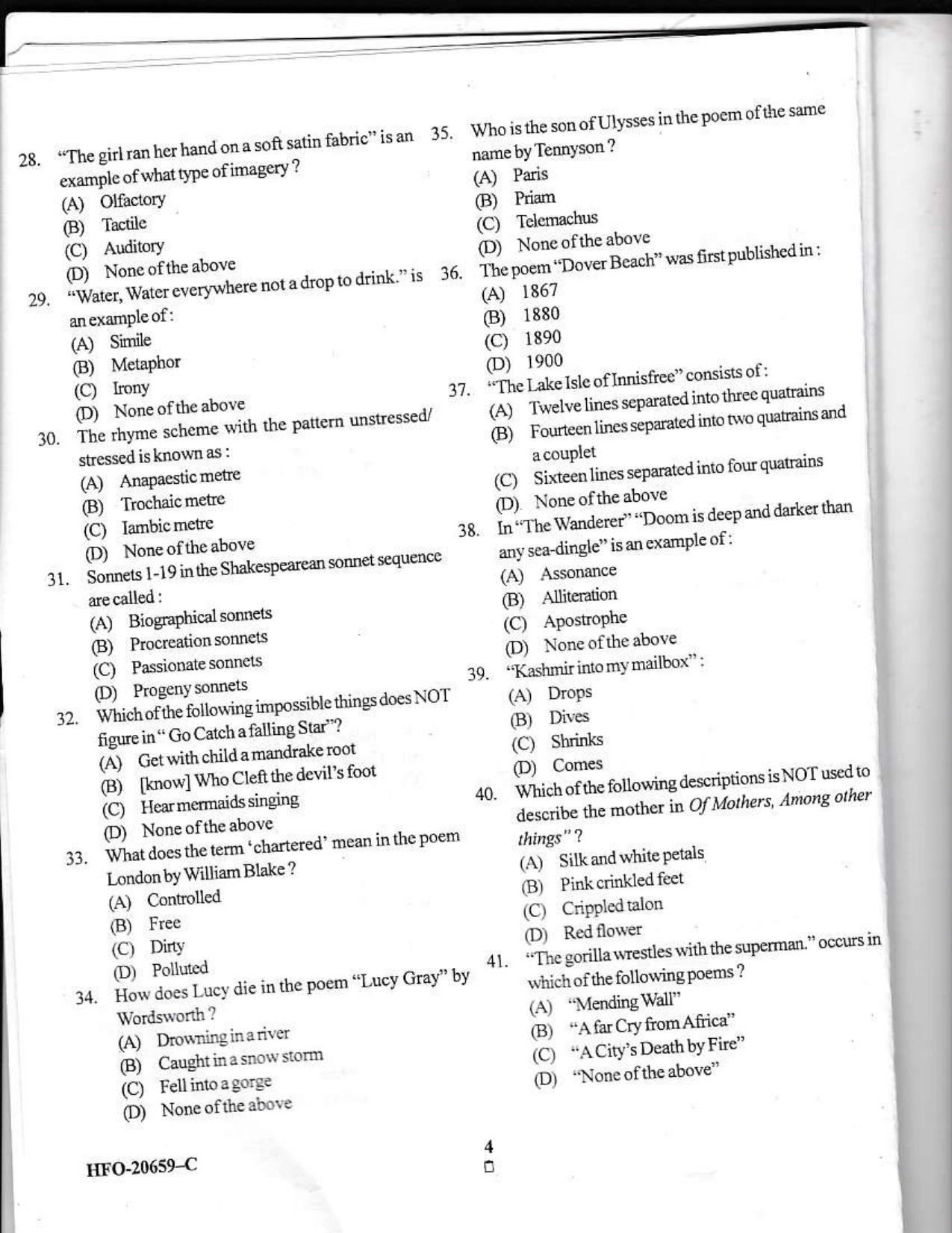 KUET 2024 M.A. English Question Paper - Page 23