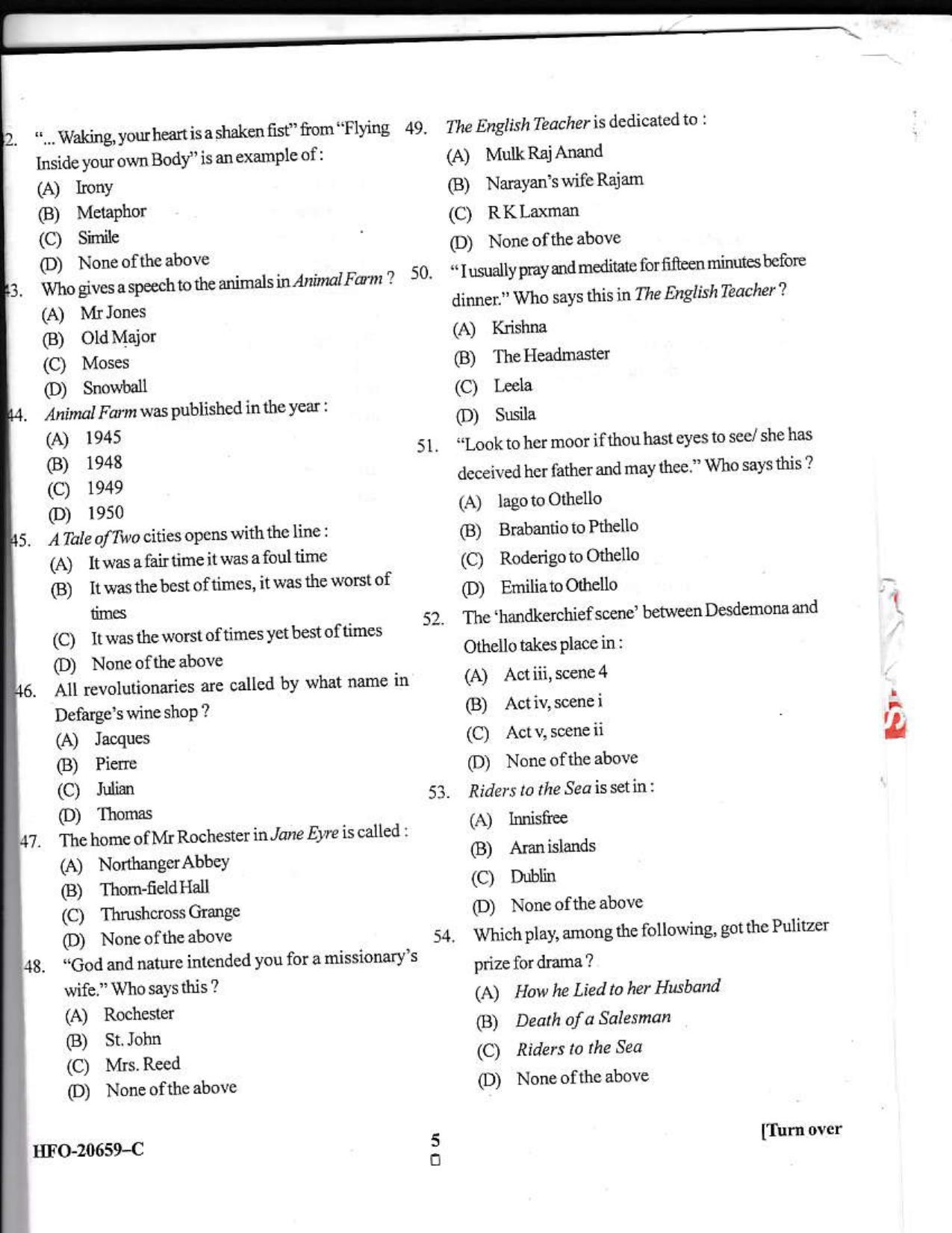 KUET 2024 M.A. English Question Paper - Page 24