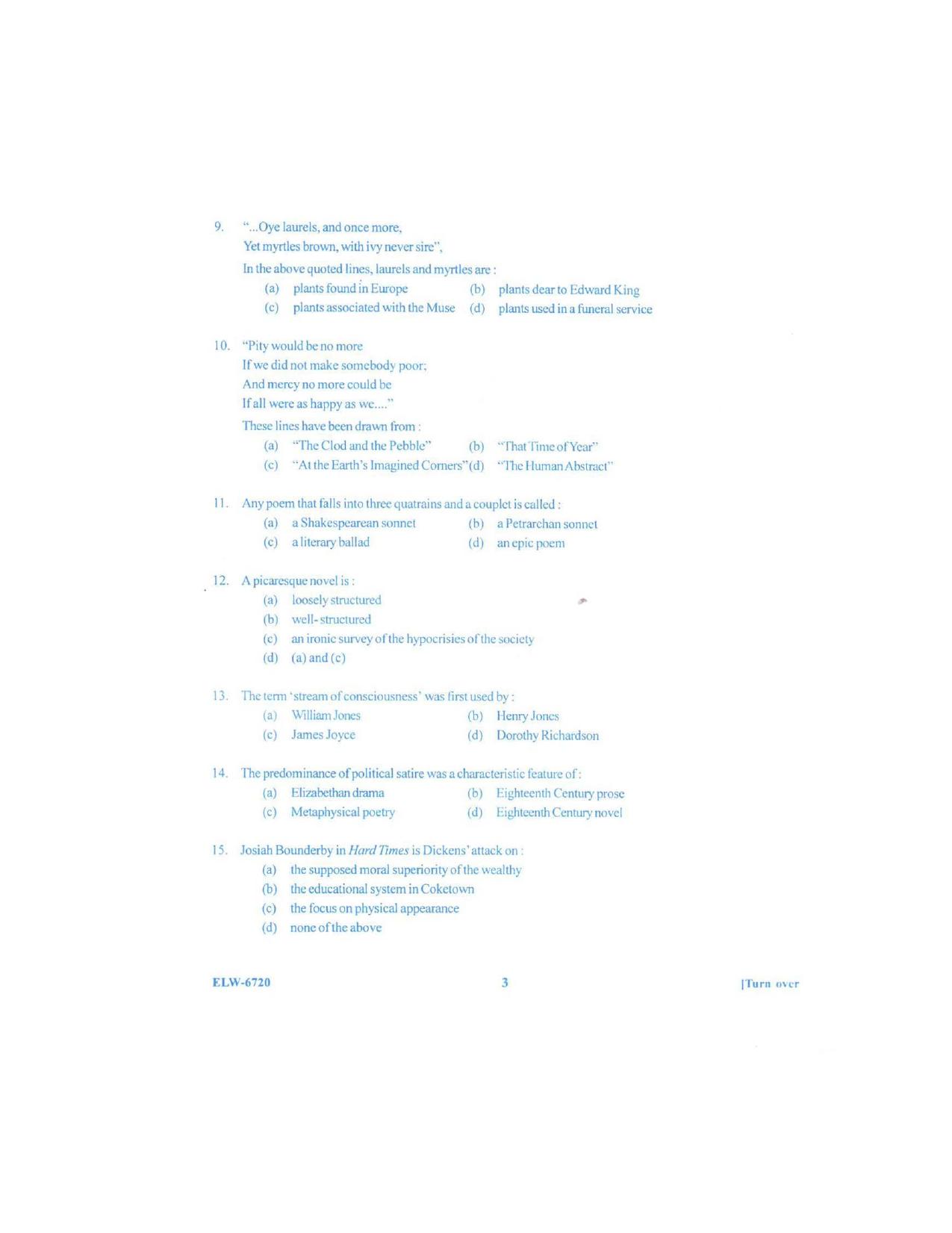 KUET 2024 M.A. English Question Paper - Page 88