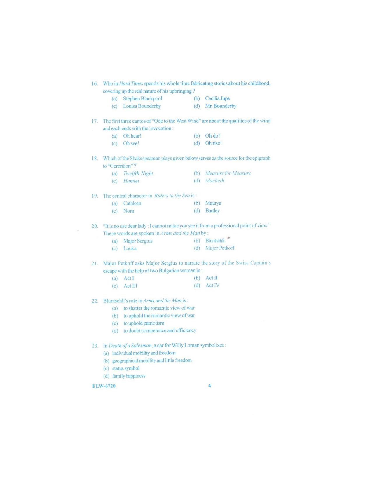 KUET 2024 M.A. English Question Paper - Page 89