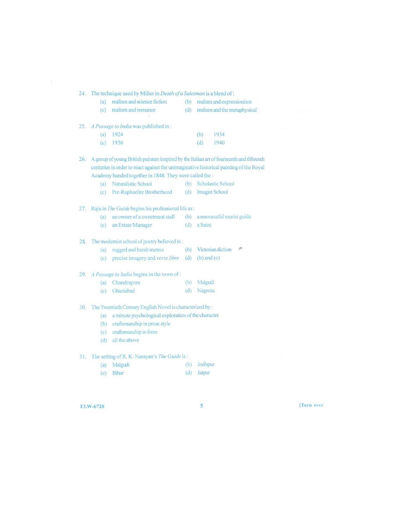 KUET 2024 M.A. English Question Paper - Page 90