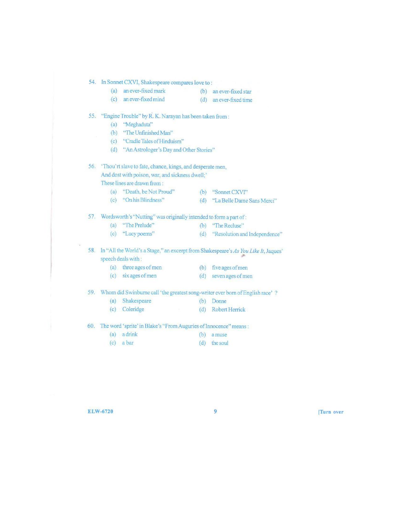 KUET 2024 M.A. English Question Paper - Page 94