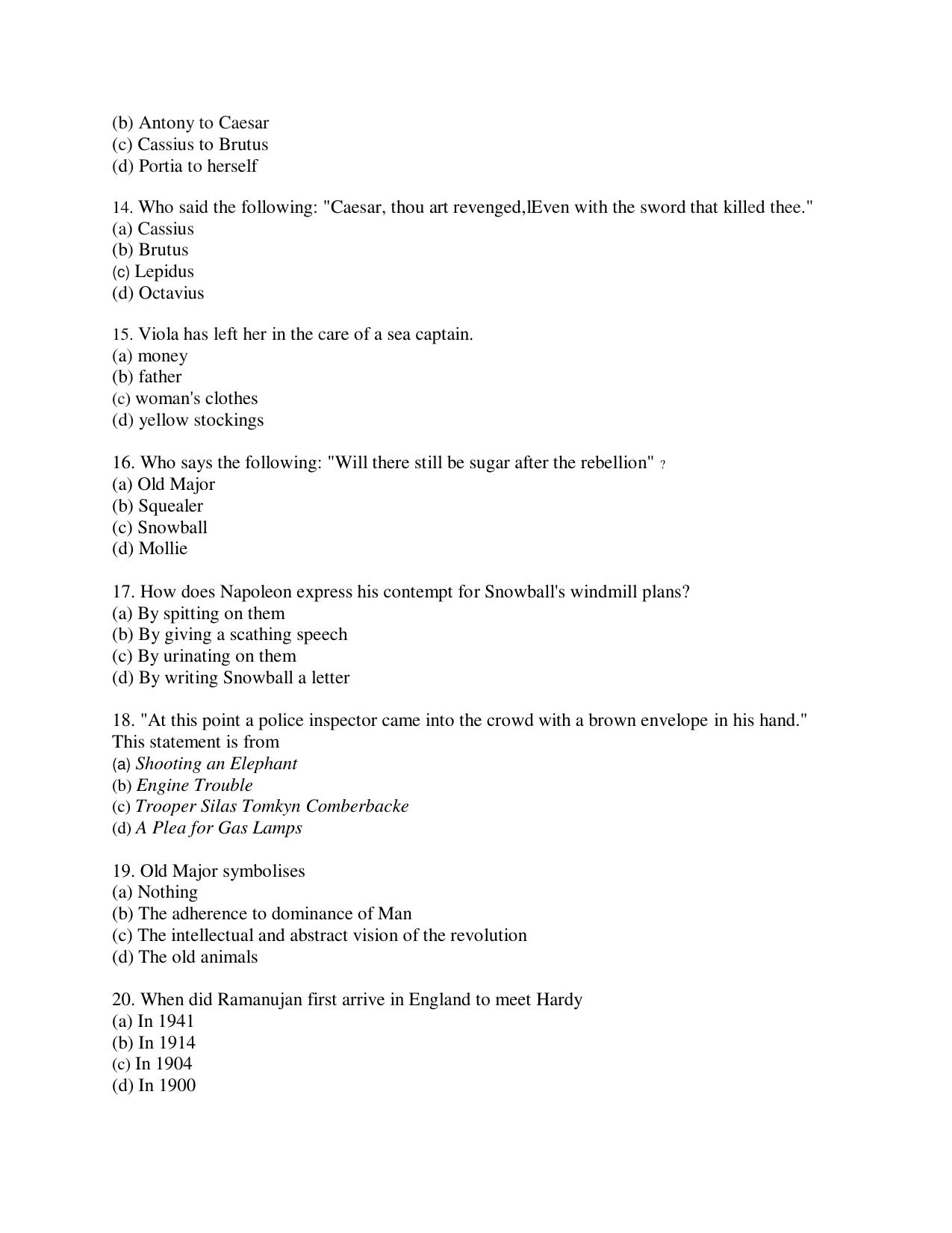 KUET 2024 M.A. English Question Paper - Page 97