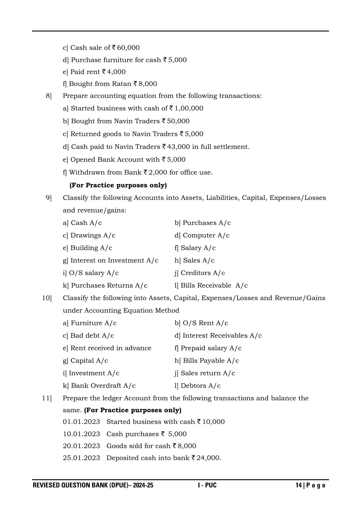 Karnataka 1st PUC Question Bank 2025 - Accountancy - Page 17