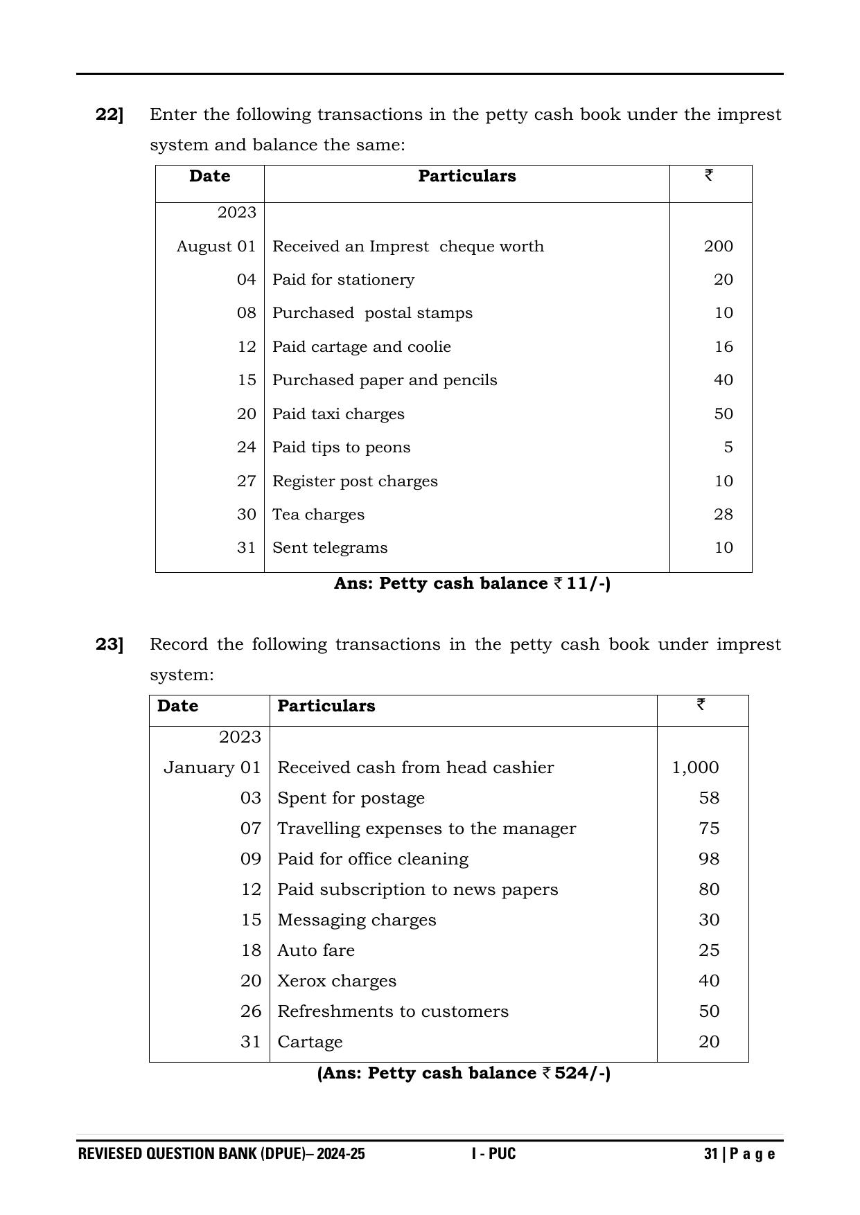 Karnataka 1st PUC Question Bank 2025 - Accountancy - Page 34