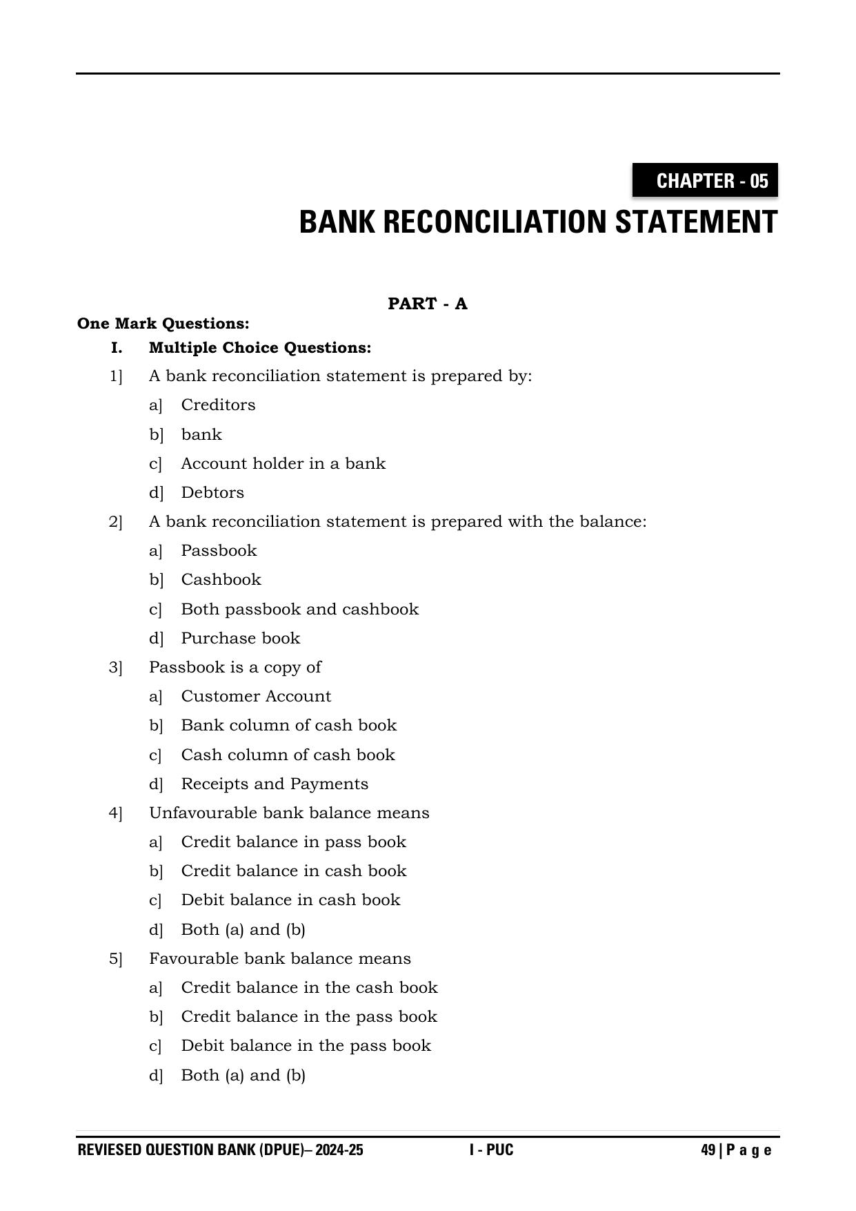 Karnataka 1st PUC Question Bank 2025 - Accountancy - Page 52