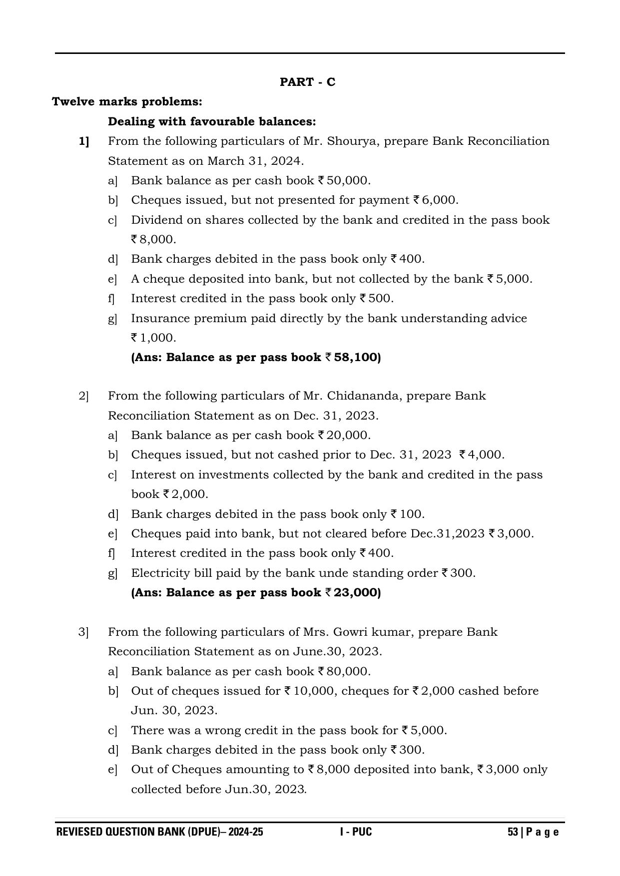 Karnataka 1st PUC Question Bank 2025 - Accountancy - Page 56