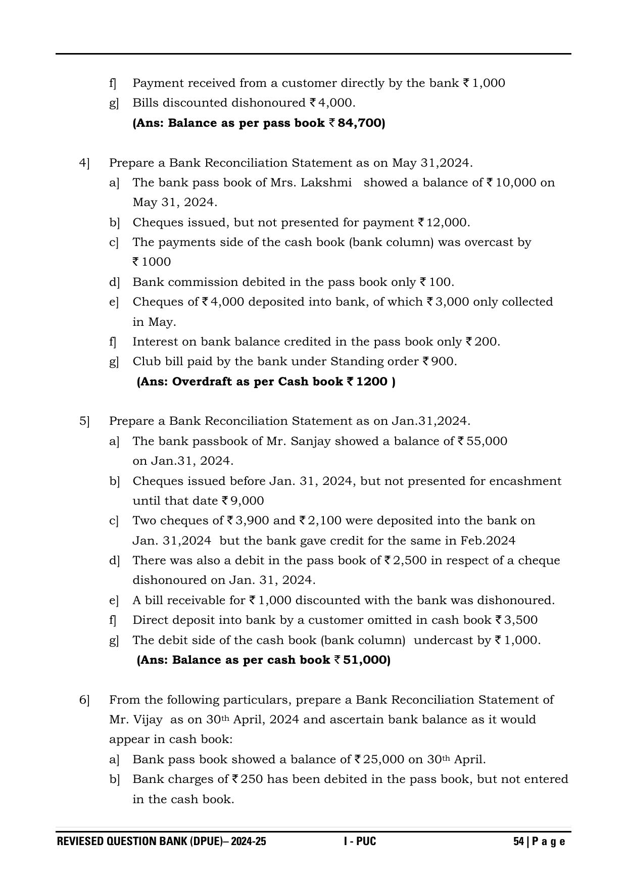 Karnataka 1st PUC Question Bank 2025 - Accountancy - Page 57