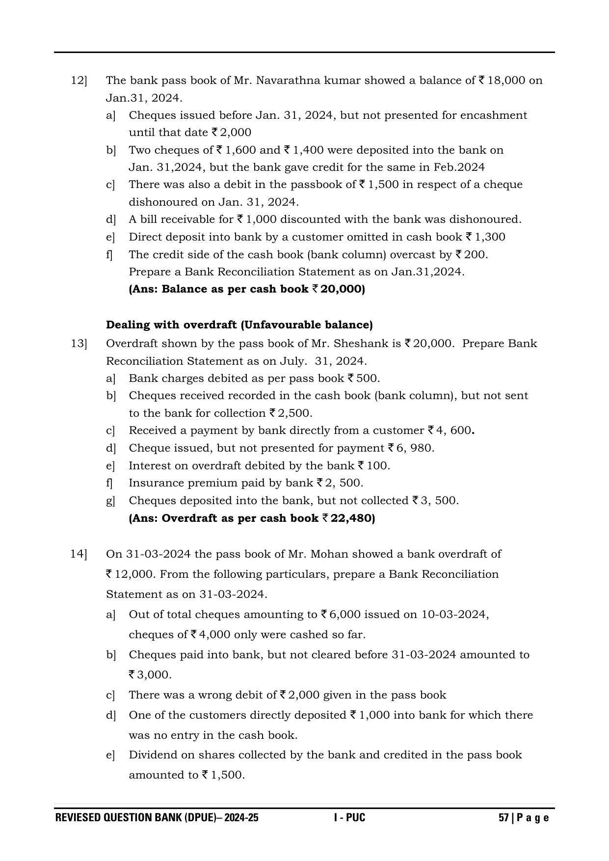Karnataka 1st PUC Question Bank 2025 - Accountancy - Page 60