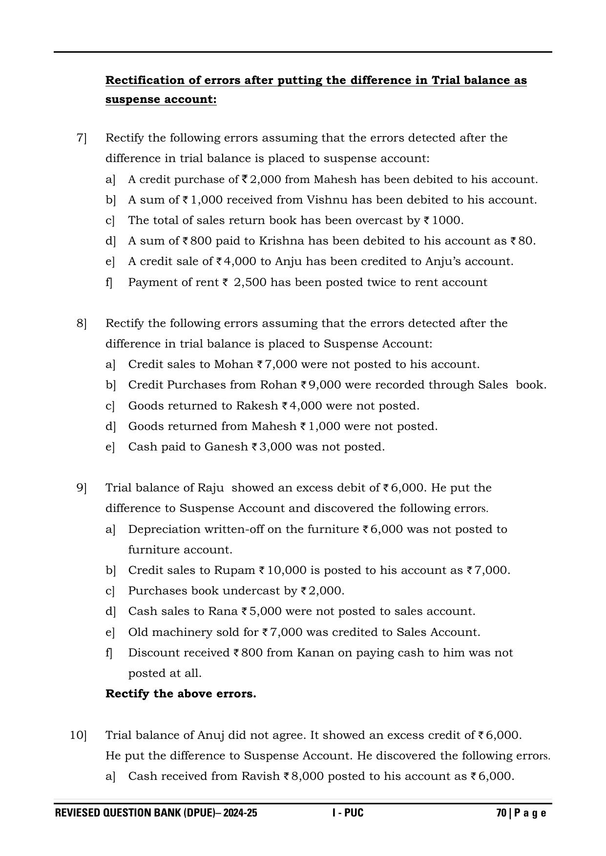 Karnataka 1st PUC Question Bank 2025 - Accountancy - Page 73