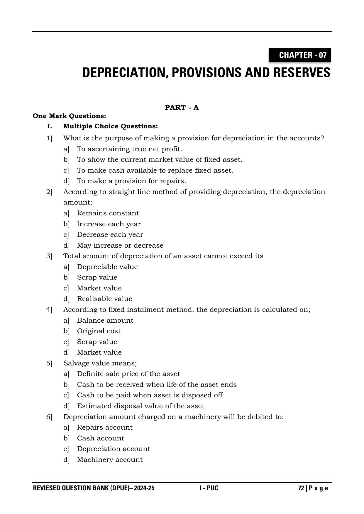 Karnataka 1st PUC Question Bank 2025 - Accountancy - Page 75