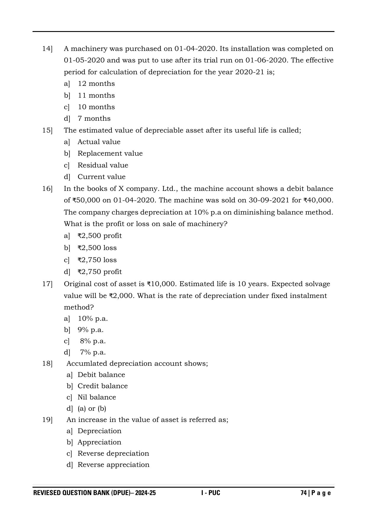 Karnataka 1st PUC Question Bank 2025 - Accountancy - Page 77