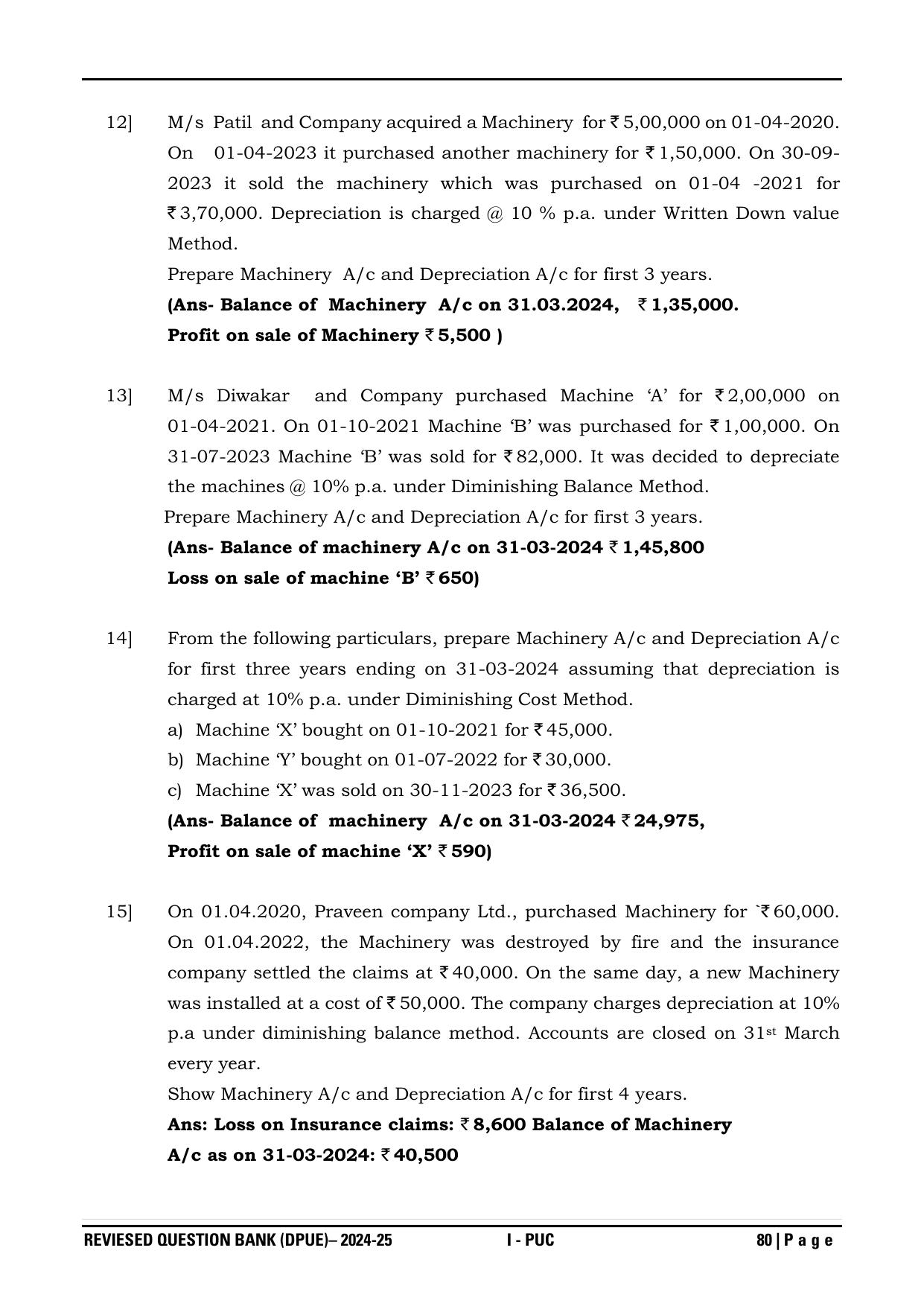 Karnataka 1st PUC Question Bank 2025 - Accountancy - Page 83