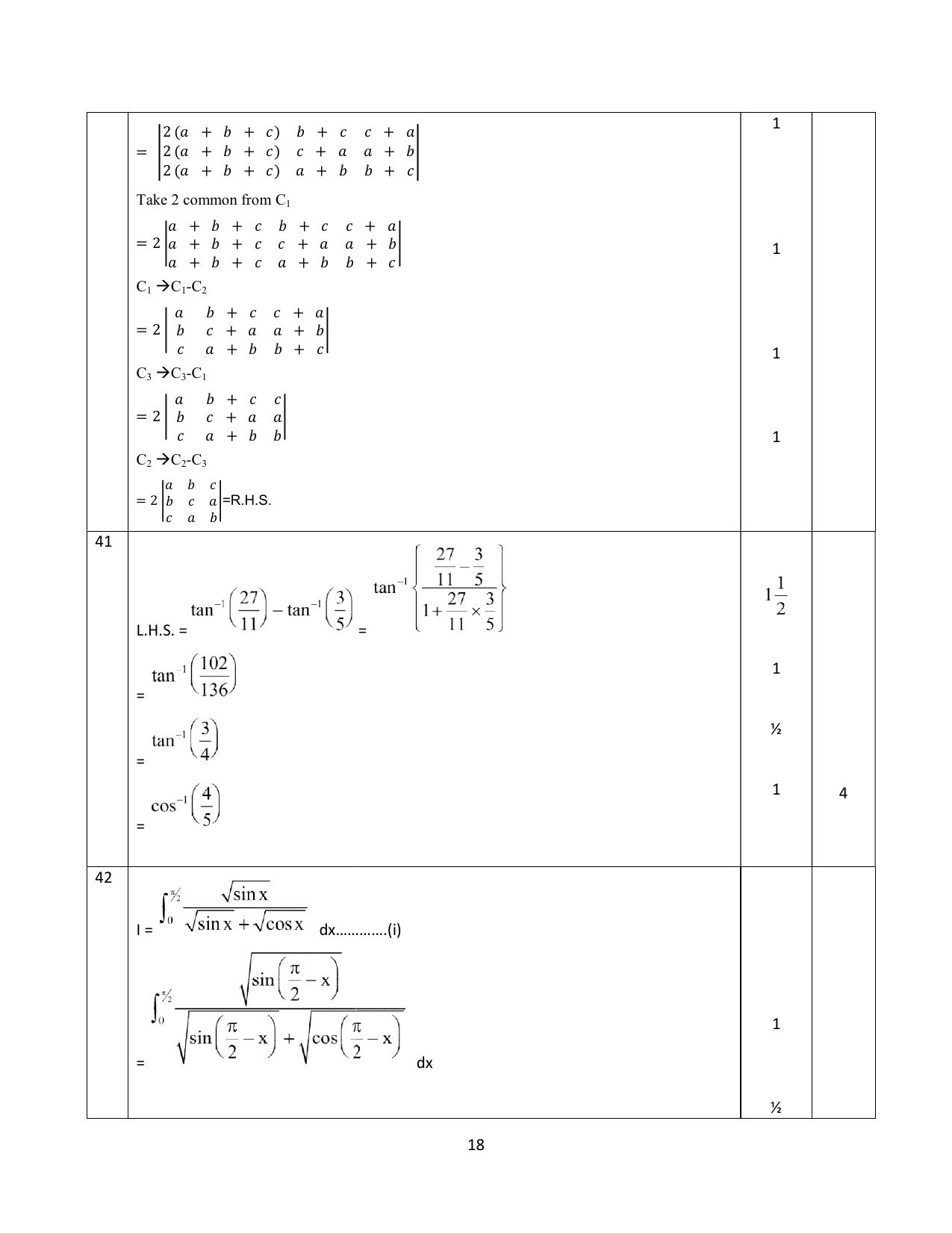 NIOS Class 12 Mathematics Sample Paper - Page 18