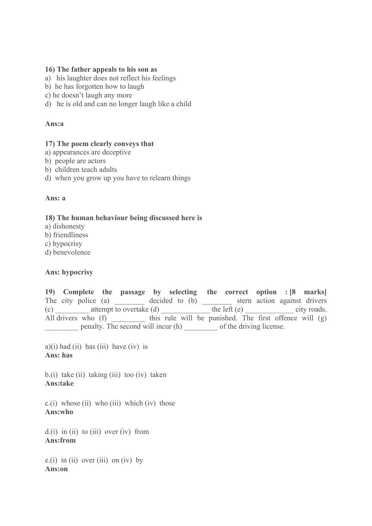 CBSE Worksheets for Class 9 English Passage Assignment 2 - Page 6