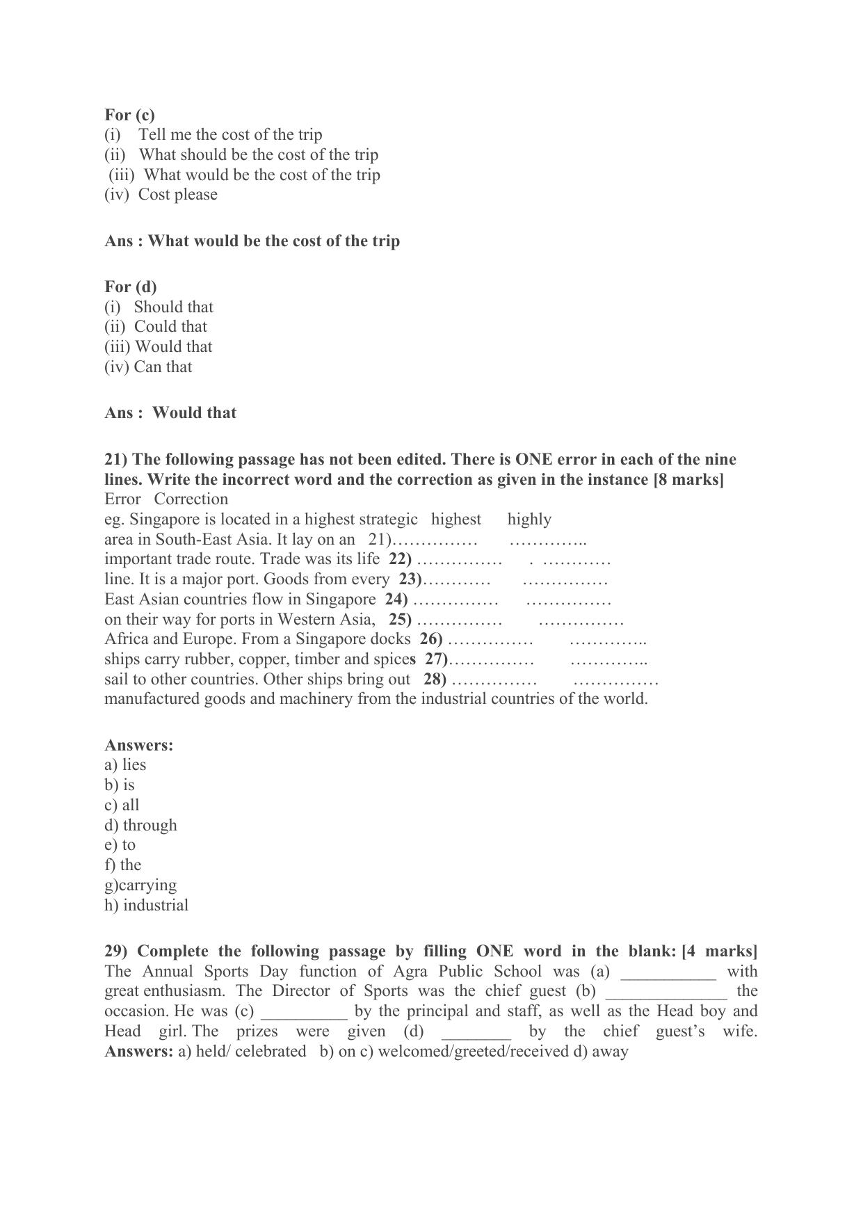 CBSE Worksheets for Class 9 English Passage Assignment 2 - Page 8