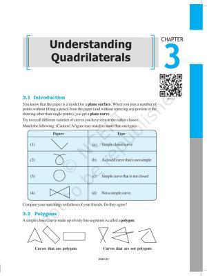 NCERT Book for Class 8 Maths Chapter 3 Understanding Quadrilaterals